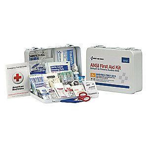 First Aid Only First Aid Kit, Plastic Case, General Use, 25 People Served