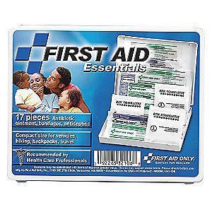 First Aid Only First Aid Kit, Plastic Case, Travel, 5 People Served