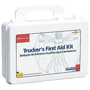 First Aid Only First Aid Kit, Plastic Case, Vehicle, 10 People Served