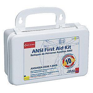 First Aid Only First Aid Kit, Plastic Case, General Use, 10 People Served