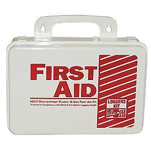 Pac-Kit First Aid Kit,  Plastic Case, General Purpose, 25 People Served