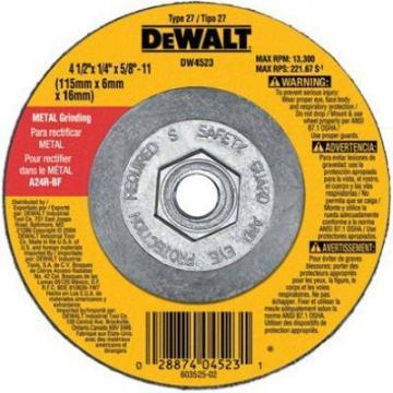 DeWalt 4.5" General-Purpose Metal-Grinding Wheel