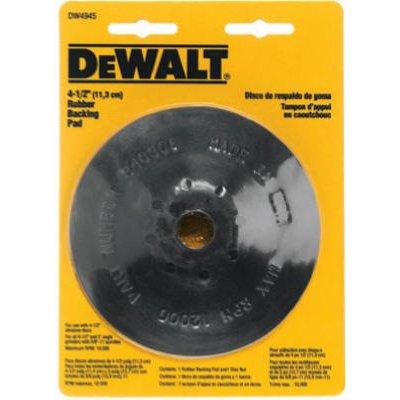 DeWalt 4.5" Steel-Reinforced Rubber Backing Pad