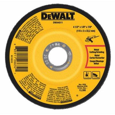 DeWalt 4.5" x 1/8" x 7/8" Metal Grinding Wheel