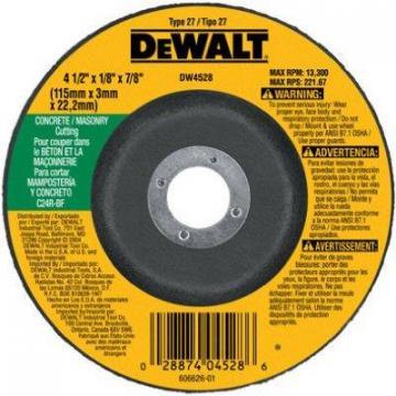 DeWalt 4.5 x 1/8" Fast Masonry-Cutting Wheel