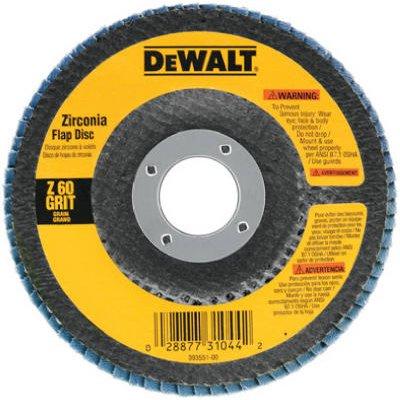DeWalt 4.5" 60-Grit Zirconia Flap Disc
