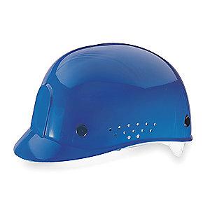 MSA Blue Polyethylene Bump Cap, Perforated Sides, Fits Hat Size: 6-1/2 to 8