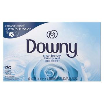 Downy Fabric Softener Dryer Sheets, April Fresh, 40-Ct.