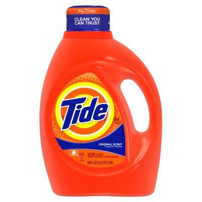 Tide Liquid Laundry Detergent, Original Scent, 100-oz.