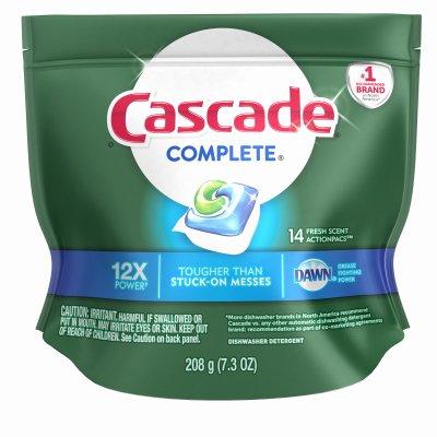 Cascade Complete Dishwasher Detergent Action Pacs, 14-Ct.