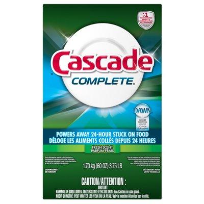 Cascade Complete Dishwasher Detergent, 60-oz.