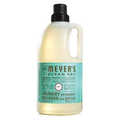 Mrs. Meyer's Clean Day Laundry Detergent, Basil Scent, 64-oz.