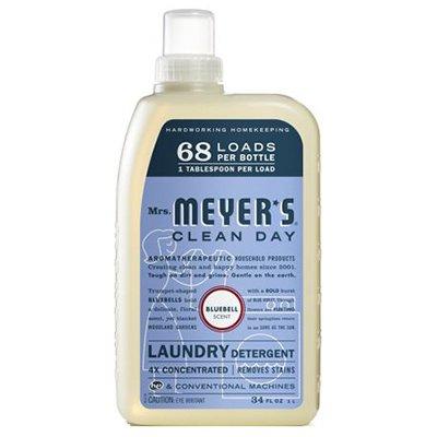 Mrs. Meyer's Clean Day Liquid Laundry Detergent, Blue Bell, 34-oz.