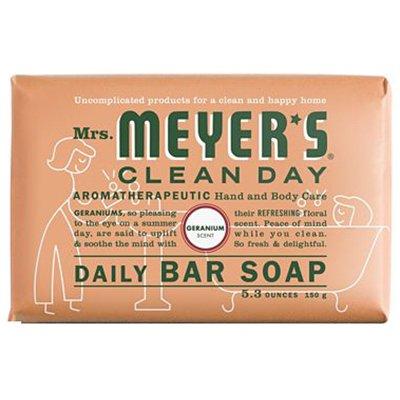 Mrs. Meyer's Clean Day Hand & Bath Soap, Geranium, 5.3-oz. Bar
