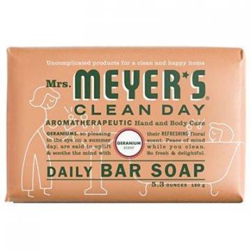 SC Johnson Mrs. Meyer's Clean Day Hand & Bath Soap, Geranium, 5.3-oz. Bar