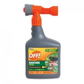 SC Johnson Off! Backyard Mosquito Repellent, Hose End, Covers 16,000-Sq. Ft.