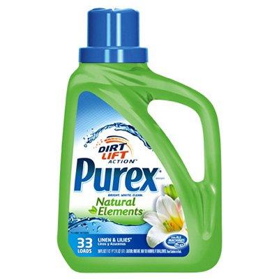Purex Natural Elements Laundry Detergent, Linen & Lilies Scent, 500-oz.