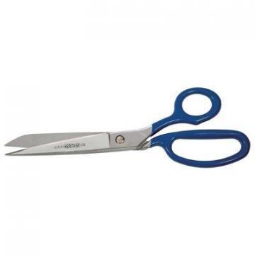 Klein Tools Scissors, Bent, Soft-Touch/Chrome, 9-In.