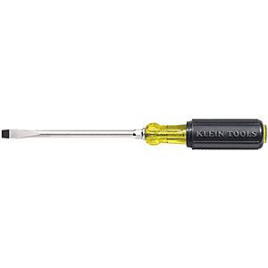 Klein Tools Steel Screwdriver with 3" Shank and 1/4" Keystone Slotted Tip