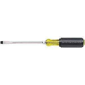 Klein Tools Steel Screwdriver with 12" Shank and 3/8" Keystone Slotted Tip