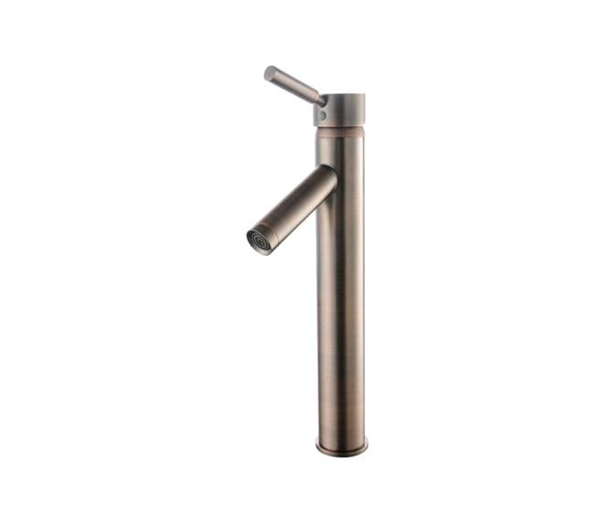 Kraus Sheven Single-Lever Vessel Bathroom Faucet with Matching Pop-Up Drain in Satin Nickel Finish