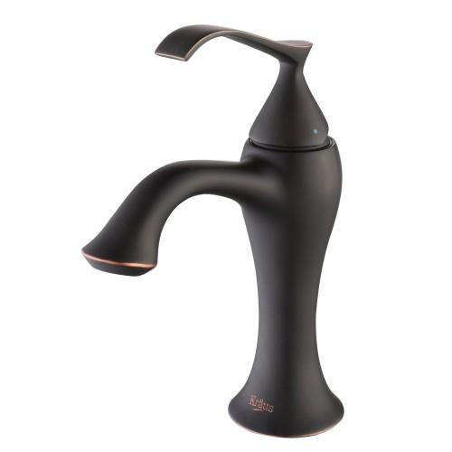 Kraus Ventus Single-Lever Basin Bathroom Faucet in Oil Rubbed Bronze Finish
