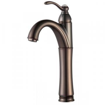 Kraus Riviera Single-Lever Vessel Bathroom Faucet with Matching Pop-Up Drain