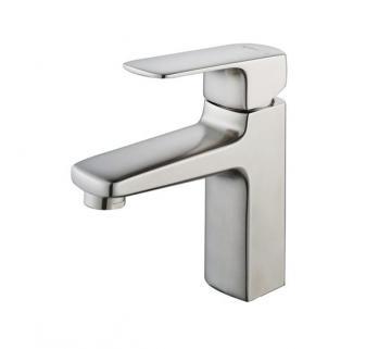 Kraus Virtus Single-Lever Basin Bathroom Faucet in Brushed Nickel Finish