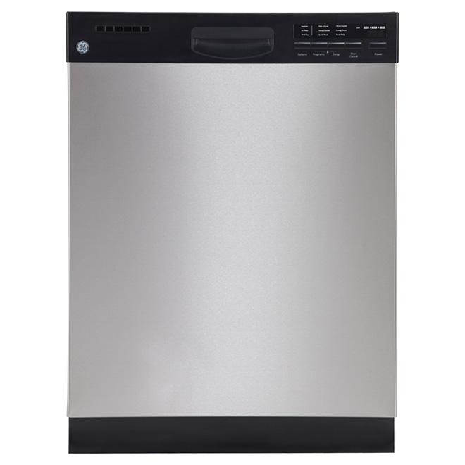 GE 24" Built-In Dishwasher with Stainless Steel Tub in Stainless Steel