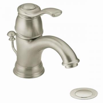 Moen Kingsley Single-Handle Bathroom Faucet in Brushed Nickel Finish