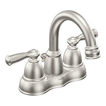 Moen Banbury 2-Handle Bathroom Faucet in Spot Resist Brushed Nickel Finish