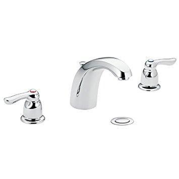 Moen Chateau Widespread 2-Handle Bathroom Faucet in Chrome Finish