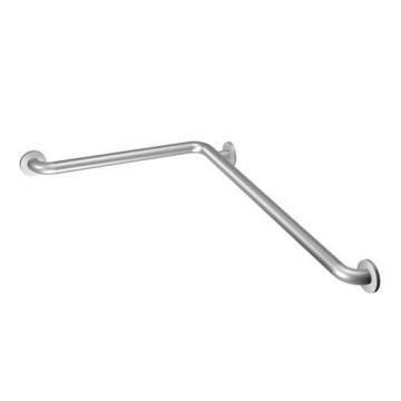 Moen 24" x 48" L-Shaped Grab Bar in Stainless Steel Peened with SecureMount Anchors