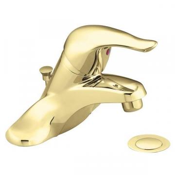 Moen Chateau Single-Handle Bathroom Faucet in  Polished Brass Finish