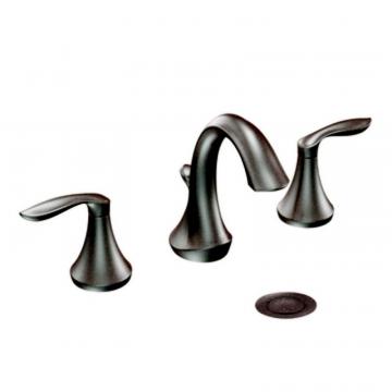 Moen Eva 2-Handle Bathroom Faucet in Oil Rubbed Bronze Finish