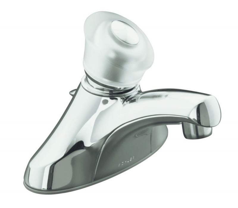 Kohler Coralais Single-Control Centreset Bathroom Faucet in Polished Chrome Finish