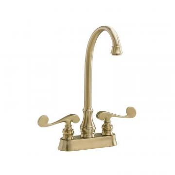 Kohler Revival Entertainment Sink Faucet In Vibrant Brushed Bronze