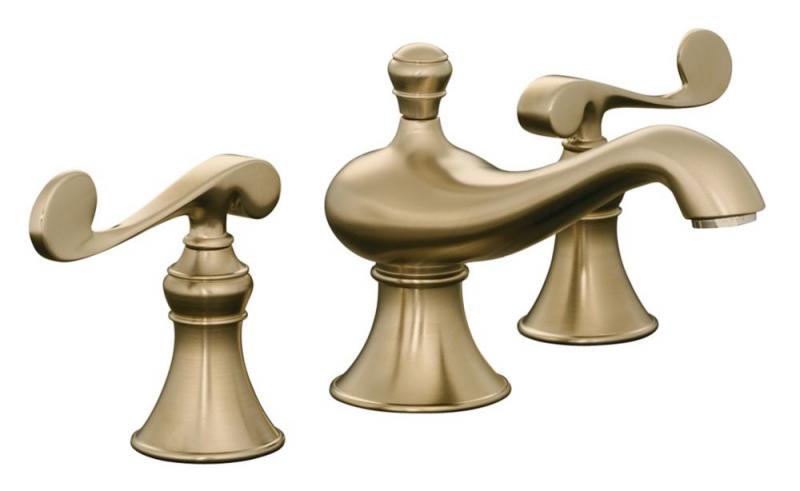 Kohler Revival Widespread Bathroom Faucet in Vibrant Brushed Bronze Finish