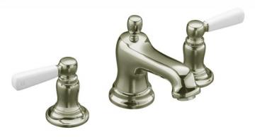 Kohler Bancroft Widespread Bathroom Faucet in Vibrant Polished Nickel Finish