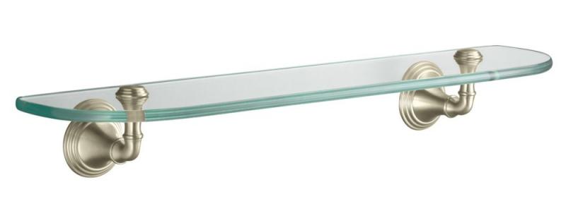 Kohler Devonshire Glass Shelf in Vibrant Brushed Nickel