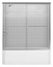 Kohler Fluence Frameless Bypass Bath Door in Matte Nickel