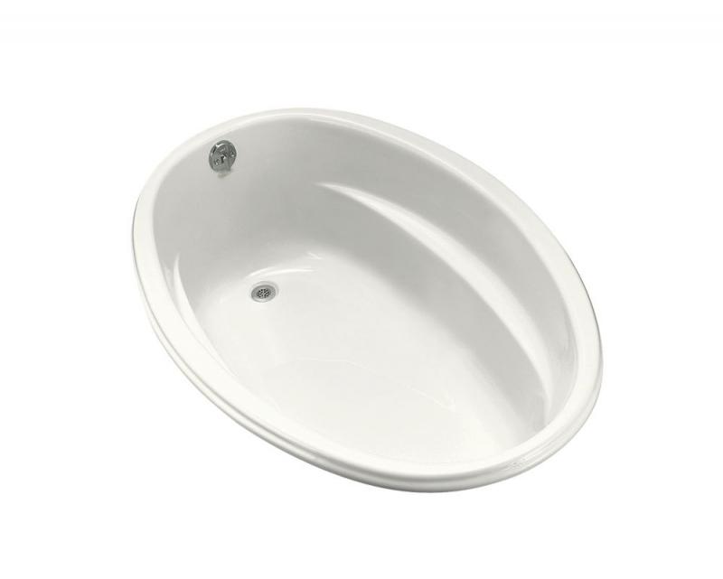 Kohler 5' Acrylic Oval Drop-in Bathtub in White