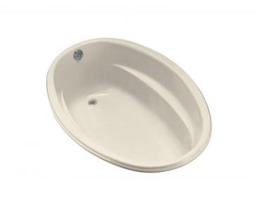 Kohler 5' Acrylic Oval Drop-in Bathtub in Almond
