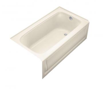 Kohler Bancroft 5' Bathtub with Right-Hand Drain in Almond