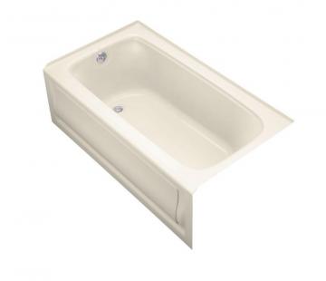 Kohler Bancroft 5' Bathtub with Left-Hand Drain in Almond