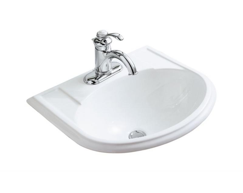 Kohler Devonshire Self-Rimming Bathroom Sink in White
