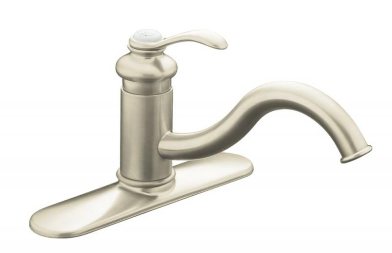 Kohler Fairfax Single-Control Kitchen Sink Faucet In Vibrant Brushed Nickel