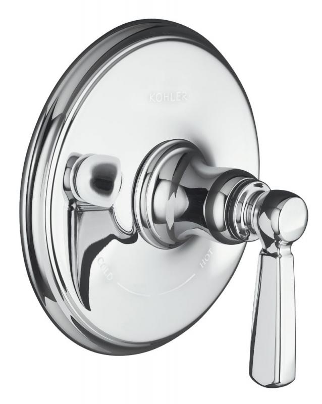 Kohler Bancroft Single-Handle Thermostatic Faucet with Lever Handle in Polished Chrome