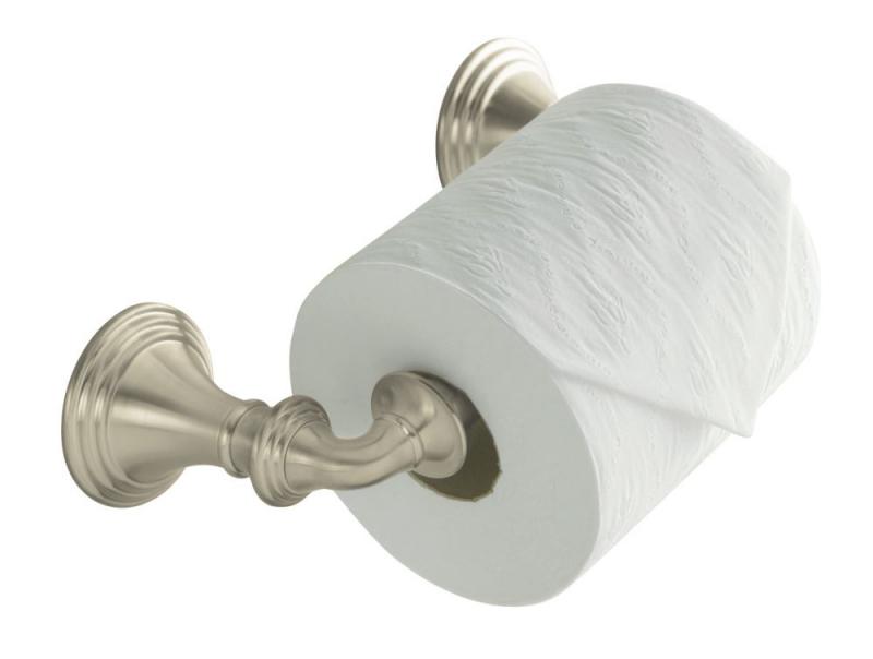 Kohler Devonshire Toilet Tissue Holder, Double Post in Vibrant Brushed Nickel