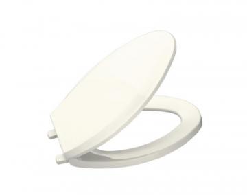 Kohler Lustra Elongated Closed Front Toilet Seat in Biscuit